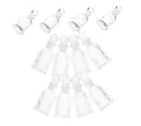 HAMPPLIES 12pcs Glass Holy Water Bottles with Lids Travel Friendly Containers for Catholic Christian Baptism First Communion Religious Ceremonies and Church Parties