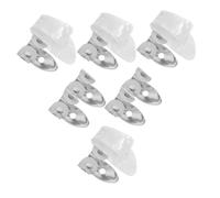 HAMPPLIES 12pcs Guitar Finger Picks Set White Celluloid Thumb and Silver Ventilated Index Picks for Acoustic Electric Banjo Mandolin Ukulele Precision Plectrum Pack for Enhanced Fingerstyle