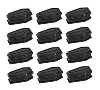 HAMPPLIES 12Pcs Halloween Coffin Treat Boxes Black Creative Party Favors Containers Funny Trick Decorations for Friends Family Halloween Festive Supplies