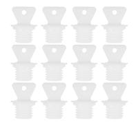 HAMPPLIES 12pcs Leakproof Hot Water Bottle Replacement Plugs with Heat-Resistant PP Sealing Caps for Inner Diameter Rubber and Plastic Hot Water Bags Anti-Leak Stopper for Safe