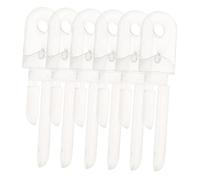 HAMPPLIES 12pcs Transparent Tilt Wand Tip Replacement for Vertical Blinds Curtain Rod Hooks for Window Blind Repair Easy Install