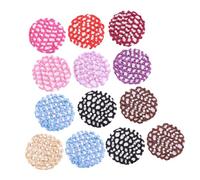 HAMPPLIES 13pcs Elastic Crocheted Hairnets Snood for Women Bun Cover Flight Attendant Dancer Mesh Hair Net Accessory for Professional Ballet and Daily Use