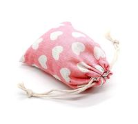 HAMPPLIES 15pcs Cotton Drawstring Bag Small Bag Portable Storage for Students Travel Business Easy to Close Each s