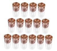 HAMPPLIES 15pcs DIY Lip Gloss Tubes Refillable Lip Balm Containers Portable Transparent Lipstick Bottles for Travel Home Use