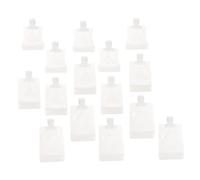 HAMPPLIES 15Pcs Refillable Travel Lotion Pouches Portable Squeeze Bags for Toiletries Leak-resistant Liquid Containers for Backpack and Gym Bag Storage