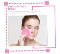 HAMPPLIES 15Pcs Rounded Cosmetics Puff Comfortable Makeup Applicators for Face Washing Soft Makeup Sponges with Compact for Natural Finish and Easy Carrying