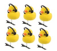 HAMPPLIES 15pcs Yellow Duck Hair Clips Lightweight Charming Cartoon Duckbill Hairpins for Travel Outdoor Party Festive Decoration Cute Animal Barrettes