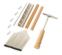 HAMPPLIES 17 Keys Kalimba Thumb Piano DIY Accessories Kit, Kalimba Saddle Key Set Replacement Parts for Handmade Thumb Piano, Suitable for Beginners and Music Making