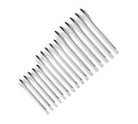 HAMPPLIES 18Pcs Lipstick Tool Spoons Stainless Steel Cosmetic Scoops for DIY Lipstick Making and Sub Packing Portable Reusable Lip Color Accessories for Women Home Use