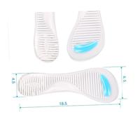 HAMPPLIES 1pair Women Gel Insole Arch Support Pads for High Heels Soft Cushion Shoe Inserts and White Reduces Heel Slippage Prevents Friction Comfortable Footwear