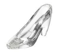 HAMPPLIES 1Pc Decorative Mini Crystal Shoe Ornament Transparent High Heel Figurine for Home Decor Elegant Desktop Adornment for Women Premium Quality Craftsmanship