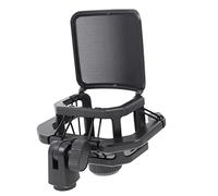 HAMPPLIES 1Pc Durable Adjustable Microphone Stand Blowout Prevention and Shockproof Mic Bracket for Live Broadcast Recording and Conference Use Black