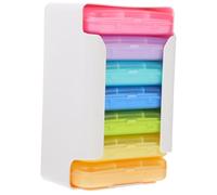HAMPPLIES 1set Cute Day Pill Organizer Case Portable Travel Medicine Holder Compartments for Daily Medication Management for Home and Travel Use Multipurpose Design for Vitamins and