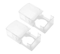 HAMPPLIES 2 Pack Door Knob Safety Covers, ABS Door Lock Covers for Boys and Girls, Prevent Accidental Locking, Easy to Unlock for Adults, Modern Design for Kitchen and Storeroom