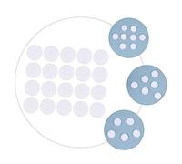 HAMPPLIES 2 Packs White Cotton Filter Pads for Facial Vacuum Microdermabrasion Filter Cotton Replacement for Beauty Salon Use Absorbs Hair Dirt and Dander Protects Motor