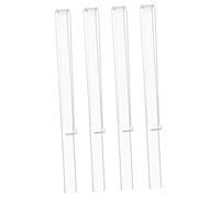 HAMPPLIES 2 Pairs Clear Acrylic Music Book Clips Transparent Sheet Music Holders Small Compact Page Holders for Musicians and Composers Smooth Surface Design