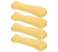 HAMPPLIES 2 Pairs Ergonomic Axillary Support Pads Yellow TPR Crutch Padding for Underarm Comfort Adults Elderly Walking Stick Accessories Moisture-Resistant Fast-Dry Covers for Outdoor