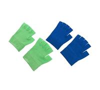 HAMPPLIES 2 Pairs Moisturizing Hand Gloves Gel Therapy Gloves for Dry Skin Care Fingerless Design for Easy Use for Everyday Moisturization for Women Special Occasions