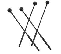 HAMPPLIES 2 Pairs Rubber Xylophone Mallets Lightweight Percussion Sticks for Marimba and Stage Instruments Practice Musical