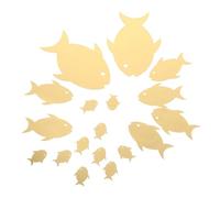 HAMPPLIES 2 Sets Frameless Fish Shaped Mirror Stickers Light Reflecting Wall Art Decals for Nursery Bathroom Sea Animal Decoration with Vibrant Colors and Versatile Use