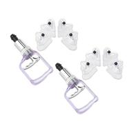 HAMPPLIES 2 Sets Heart Shaped Body Cupping Set with Vacuum Suction Cups for Massage Therapy, Made of PC and Metal, at Home Cupping Massage Sessions and Simple Cleaning