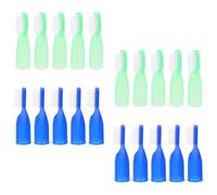 HAMPPLIES 20 Pcs Mini Prison Toothbrushes with Soft Finger Sleeve Design for Detention Centers Compact Small Cleaning Brushes Gentle Tiny Toothbrush for Safe Oral Care