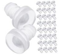 HAMPPLIES 200 Pcs Stem Bumpers Anti-collision Soft Silicone Door and Furniture Bumpers 5mm Shock Absorbing Pads for Cabinets Drawers and Home Protection