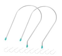 HAMPPLIES 20pcs Curling Iron Roller Securing Pins for Women Roller Pins for Hair Heated Curler Securing Hair Clips U Shaped Clips Silver 304 Stainless Steel