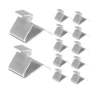 HAMPPLIES 20pcs Heavy Duty Adjustable Iron Shelf Brackets Cabinet Shelf Clips for Kitchen Closet File Cabinets Support Pegs Multifunctional Storage