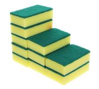 HAMPPLIES 20pcs High-Density Dishwashing Sponges Kitchen Cleaning Pads Double-Sided Absorbent Scouring Cloths for Bathroom and Sink Surface Stain Removal