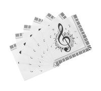 HAMPPLIES 20pcs Music Note Party Table Napkins Disposable Paper Serviettes for Birthday Celebrations Festive Design Convenient Single Use Tissue for Holiday Events
