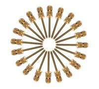 HAMPPLIES 20pcs Nail Drill Bits Gold Sanding Bands for Manicure Pedicure Lightweight Replacement Heads for Natural and Gel Nails Easy Dead Skin Removal Tool for Home and Professional Use