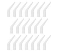 HAMPPLIES 20pcs Plastic Caulk Nozzles with Inner Compatible with Glue Grout Tubes Sealant Tips for Precise Home Repair Multipurpose Caulking Tool for Bathroom Kitchen and Window Gaps