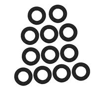 HAMPPLIES 20pcs Trumpet Key Pads Felt Cushion Replacement Parts Black Felt Material Easy to Install General-purpose for Trumpet and Trombone Musical Instruments