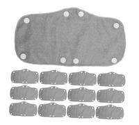 HAMPPLIES 24pcs Reusable Hard Hat Sweatband Replacement with Detachable Snap for Safety Helmets Lightweight Grey Fabric Sweat Liner for Work Sweatproof Non-slip Cushioning for Construction