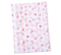 HAMPPLIES 28 Sheets Heart Pattern Tissue Wrapping Paper for Flower Bouquets Soft Floral Crafting Material Romantic DIY Wrap for Weddings Birthdays Baptisms and Smooth Packaging Liner