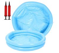 HAMPPLIES 2pairs Inflatable Footbath Portable Pool Foot Spa Bath Basin Soaking Tub for Beach Pedicure Wash Feet Soak Basin Random Color