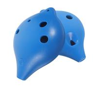 HAMPPLIES 2pcs 6 Holes Ac Ocarina Music Instruments for Beginners and Adults Small Blue Ceramic Wind Instruments for Boys and Girls and Students Portable Set