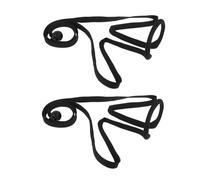 HAMPPLIES 2pcs Adjustable Neckworn Microphone Lanyard for Stage Performers and Magicians, Portable Mic Holder with High Stability, Plastic and Metal Material for Events and On-the-go