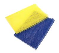 HAMPPLIES 2Pcs African Exfoliating Net Sponge Body Scrubber Deep Cleansing Washcloth for Skin Care Lightweight Reusable Bath Accessory for Relaxation