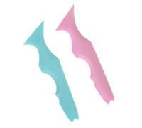 HAMPPLIES 2pcs Beauty Aid Eyeliner Stencil Silicone Eyeliner Aid Reusable Eye Liner Shadow Guide Template for Beginners Eyebrow Stencils Makeup Template