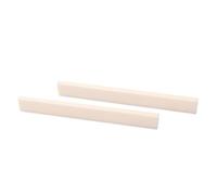 HAMPPLIES 2pcs Bone Bass Bridge Saddle 100x10x3mm Natural Cow Bone Guitar Nut Blank for Electric Acoustic Guitar Parts Accessories Gl617