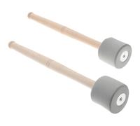 HAMPPLIES 2pcs Drumstick Sticks Percussion Instrument Bass Drum Mallets Foam Head for Stage Drumsticks Music Band Practice