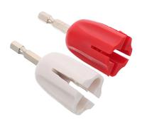 HAMPPLIES 2pcs Electric Guitar String Winder with Metal Pin Puller Plug for Ukulele and Acoustic Compact Fast Replacement DIY Tool in Red White for Precise String Changing and Mobility
