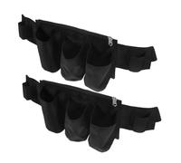 HAMPPLIES 2pcs Essential Oil Storage Pouch Case Portable Waist-Hanging Massage Oil Bag Multiple Compartments for Organizing Lotions and Tools for Massage Therapists and Spa Use