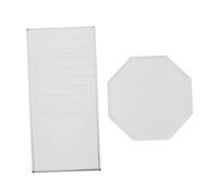 HAMPPLIES 2pcs Eyelash Extension Glass Pallets Reusable Gaskets Lightweight Eyelash Extension Supplies for Beauty Salon Makeup Artist and Personal Use