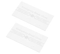 HAMPPLIES 2pcs Glass Break Fire Alarm Switch Cover High Temperature Resistant Emergency Alarm Transparent Durable Design for Long Term Use Various Environments