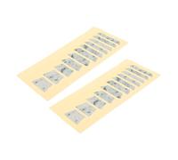 HAMPPLIES 2pcs Guitar Fretboard Stickers with Scale Mapping Durable Adhesive Inlay Decals for Acoustic Electric Bass Guitars Beginner Practice Fingerboard Decoration Versatile Musical