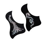 HAMPPLIES 2pcs Guitar Pickguard Sticker for Acoustic Guitar Supplies Dragon for Music Practice