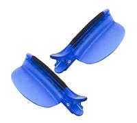 HAMPPLIES 2pcs Hair Partition Clips for Extensions and Highlighting Plastic Sectioning Tools with Secure Grip for Precise Hairstyling Professional Hairdressing Supply Blue